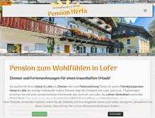 Tablet Screenshot of pensionherta.at